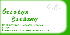 orsolya csepany business card